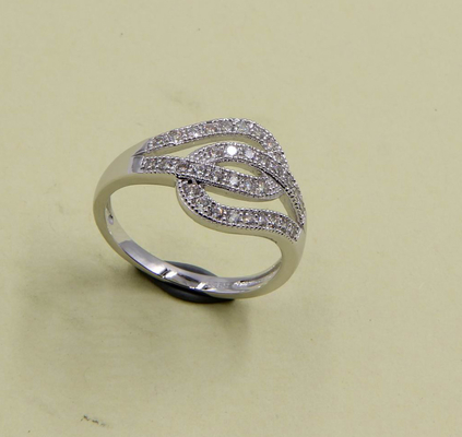 Radiant Cut Pear CZ Anillos en plata esterlina pura 925 tamaño de piedra 1,0-2,0 mm anillo de plata grabado anillos de moda de plata