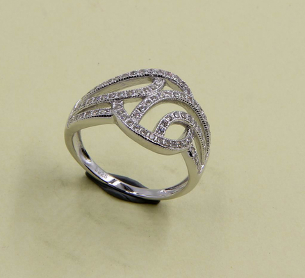 Anillos de circonía cúbica de plata esterlina para el uso diario Anillo de corazón de plata esterlina Anillos de pulgar de plata esterlina Moda
