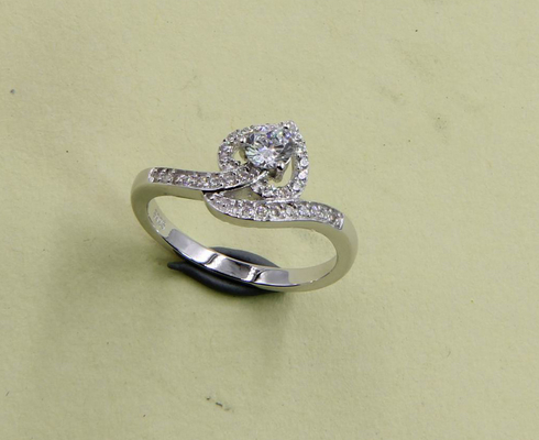 Serpiente Brillante Perra Radiante / Oval / Redonda / Chevron 925 Anillos de Plata Esterlina CZ para hombres y mujeres Anillos de Plata Moderna