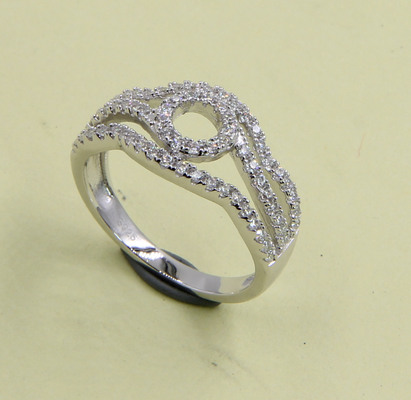 Anillos de plata esterlina Anillo de plata rosa esterlina