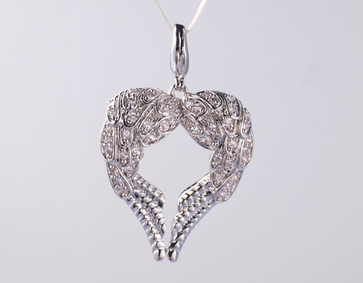 Diseño de faisán 925 Cadena de colgante de plata esterlina para las vacaciones de verano amuletos para joyas colgante de plata cz