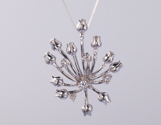 Diseño de faisán 925 Cadena de colgante de plata esterlina para las vacaciones de verano amuletos para joyas colgante de plata cz
