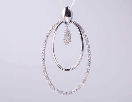 Colgante de colección geométrica con piedras CZ 925 joyería de plata esterlina accesorios de plata