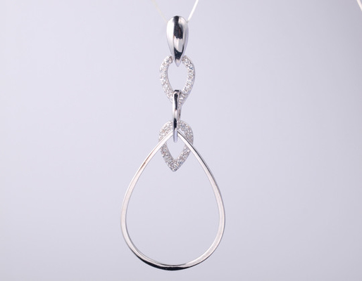 Círculos redondos Forma Colección geométrica colgante con piedras CZ 925 joyas de plata esterlina accesorios colgante de plata esterlina colgante de plata cz geometría