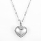 colgante pendiente de plata del corazón de día de San Valentín del rodio de 3.15g 925 CZ