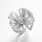 “Lotus” 925 presente del día de Sterling Silver CZ Art Deco Rings Mother