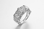 Los “nudos incontables” 925 anillos de Sterling Silver CZ atan el regalo para arriba de boda