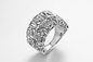 Los “nudos incontables” 925 anillos de Sterling Silver CZ atan el regalo para arriba de boda