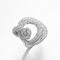 El anillo forma los anillos de plata de 7.59g 925 CZ que el rodio plateó el anillo de Infinite Loop