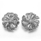 Los pendientes de plata de la joyería de los pendientes de la flor de la CZ de la correhuela 925 diseñan