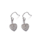 2,6 gramos 925 de la CZ de OEM de plata Tiffany Heart Earrings Silver de los pendientes