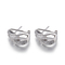 Zircon de plata Sterling Silver Mini Hoop Earrings de los pendientes del aro de 4.45g 8m m