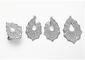 Sistema blanco de Sterling Silver Necklace And Earrings de la pera 925 del sistema de la joyería de la plata 925 de la CZ