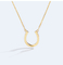 18K oro de herradura Diamond Necklace Extender Chain los 45cm