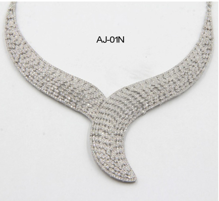 Fiesta de la cena 925 plata esterlina Elegante collar de plata de plata esterlina Collar de cambio de plata Chunky Collar de plata esterlina