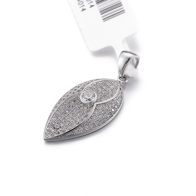 Rasgón de la diosa 925 CZ de plata Christian Dior pendiente 1.95g