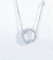 oro Diamond Necklace de 0.22ct 18K 12m m 1,8 gramos de círculo abierto Diamond Pendant