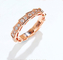 Oro Diamond Rings 3.5g 18K Rose Gold Wedding Band de la víbora 18K de Serpenti