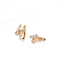 CONTRA el doble de Diamond Earrings 2.4g 0.16ct del oro de la claridad 18K dirigido forma de la flecha