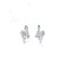CONTRA el doble de Diamond Earrings 2.4g 0.16ct del oro de la claridad 18K dirigido forma de la flecha