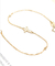 Oro Diamond Bracelet 0.13ct Diamond Cross Bracelet For Women ' S del quilate de GDTC 18