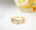 oro Diamond Rings de 0.1ct 18K CONTRA estilo noble de la claridad 3gram