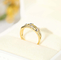 oro Diamond Rings de 0.1ct 18K CONTRA estilo noble de la claridad 3gram