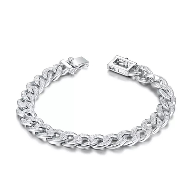 letra Diamond Couple de las pulseras de 7.05g Hip Hop Bling