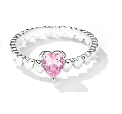 Regalos 925 Sterling Silver Band Ring, Sterling Silver Love Ring lindo de la joyería