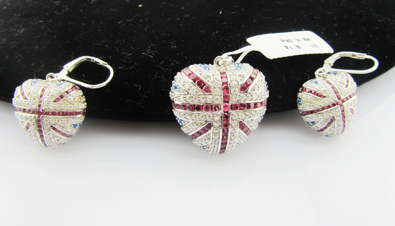 925 de plata esterlina clásico Dangle aretes con cerradura de langosta